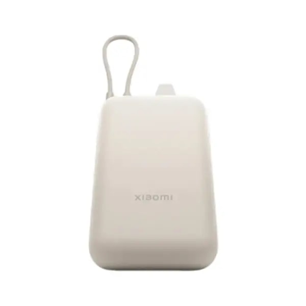 Powerbank Xiaomi – 10000mAh avec câble intégré, Port USB et USB-C – 22,5 W – BHR9072GL – Beige — photo 3