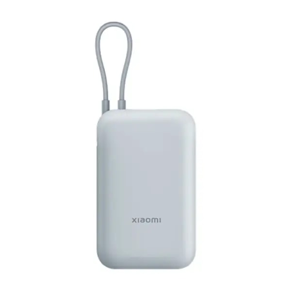 Powerbank Xiaomi – 10000mAh avec câble intégré, Port USB et USB-C – 22,5W – BHR9073GL – Bleu — photo 1