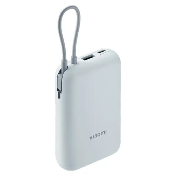 Powerbank Xiaomi – 10000mAh avec câble intégré, Port USB et USB-C – 22,5W – BHR9073GL – Bleu — photo 3