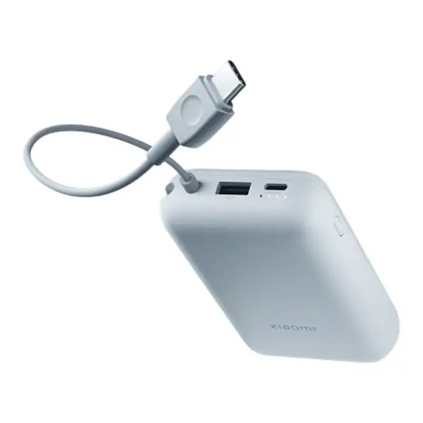 Powerbank Xiaomi – 10000mAh avec câble intégré, Port USB et USB-C – 22,5W – BHR9073GL – Bleu — photo 5