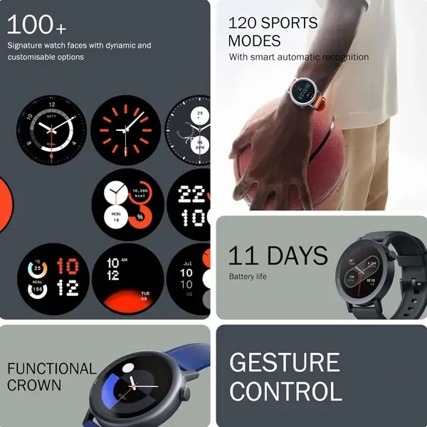 Montre Connectée Nothing CMF Watch Pro 2 – Écran AMOLED de 1,32” – 11 jours d’autonomie – BT 5.3 – GPS intégré – Orange – Surveillance de la fréquence cardiaque – A10700014 — photo 2