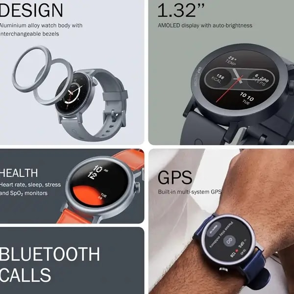 Montre Connectée Nothing CMF Watch Pro 2 – Écran AMOLED de 1,32” – 11 jours d’autonomie – BT 5.3 – GPS intégré – Orange – Surveillance de la fréquence cardiaque – A10700014 — photo 3