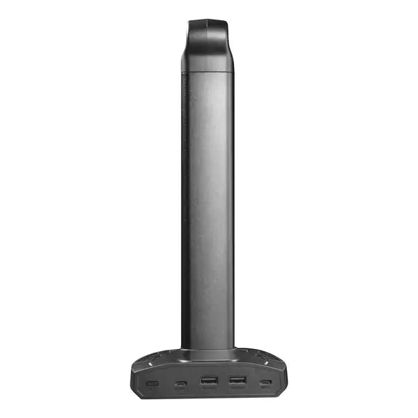 Support de casque de jeu Porodo RGB – Chargement sans fil et hub USB-C avec lampe d’écran 5W – Yesido PDX527 — photo 3