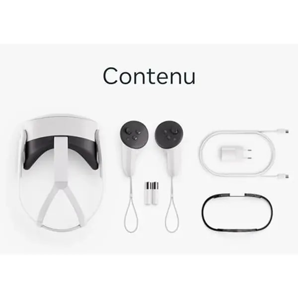 Casque VR – Réalité virtuelle et mixte Meta Quest 3S – 256Go – Blanc — photo 2