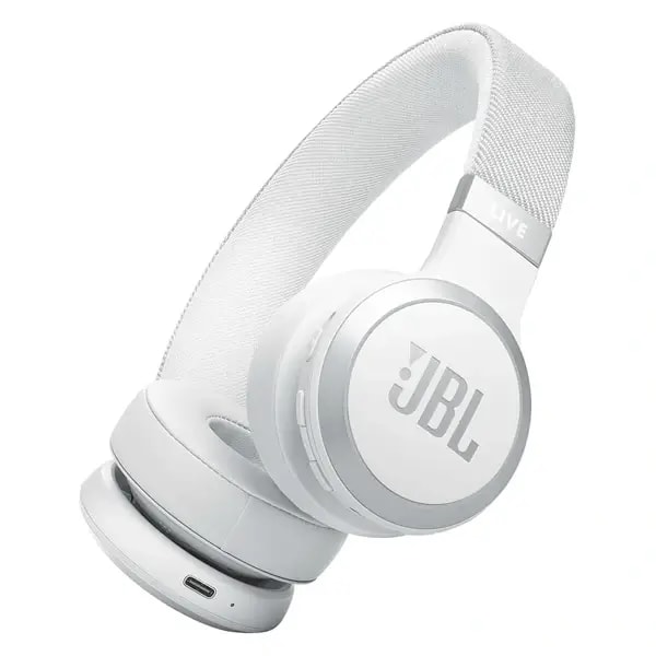 JBL Live 670NC – Casque supra-auriculaire – Bluetooth – connexion multi-source – Réduction de Bruit Adaptative et Smart Ambient – Autonomie 65H – Blanc — photo 1