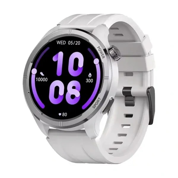 Montre connectée Haylou Solar Neo – Écran 1,53″ – IP68 – 7 Jours Autonomie – Bracelet silicone – Argent — photo 1