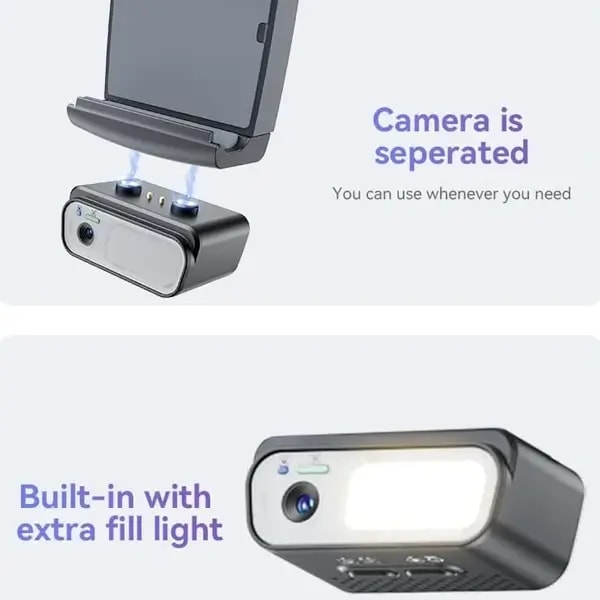 Yesido SF21 – Stabilisateur Gimbal Pour Smartphone – 3 Axes avec Suivi de Visage et Lumière d’Appoint – Noir, vue 5