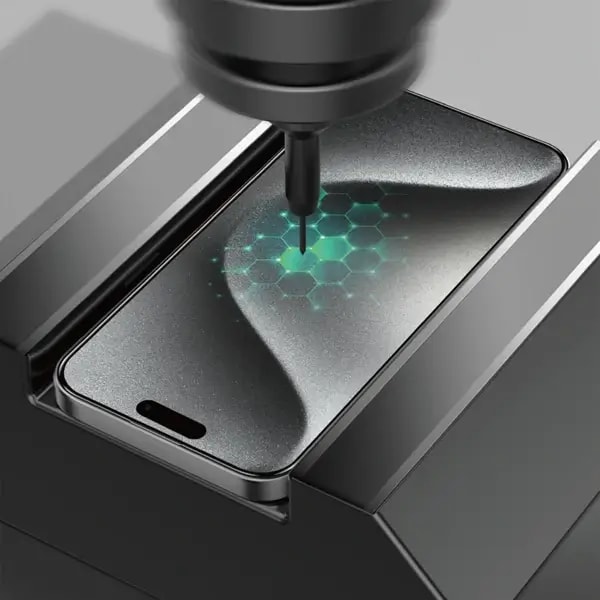 Antichoc – Verre incurvée 3D pour IPhone 16 – 6,1″ – Anti-traces de doigts – Green Lion – GNL3DCR16CL — photo 3