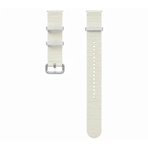 Bracelet de remplacement pour montre Athleisure band one click Samsung Galaxy Watch – 20mm – Taille M/L – Compatible avec galaxy watch 4/4 Classic – 5/5 Pro – 6/6 Classic – Watch 7 – Crème – ET-SOL31 — photo 2