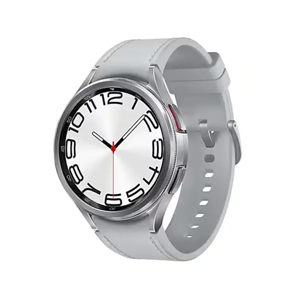 Montre connectée Samsung Galaxy Watch 6 Classic BT – 47mm – Acier inoxydable – IP68 – GPS – Compass – 4/16Go – NFC – Wi-Fi – BT 5.3 – 425mAh – Android Wear 4.0 – bracelet hybride en cuir – Argent — photo 2