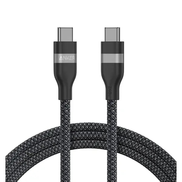Câble tressé de charge rapide et transfert de données ANKER – Type-C vers Type-C – A82E2H12 — photo 1
