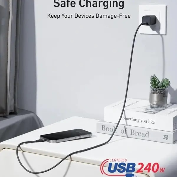 Câble tressé de charge rapide et transfert de données ANKER – Type-C vers Type-C – A82E2H12 — photo 2