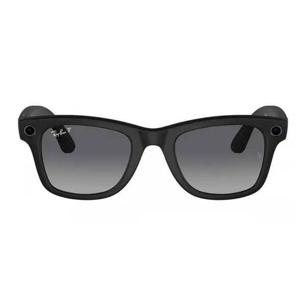 Lunette connectée avec caméra intégrée Ray-Ban Meta Wayfarer Matte black – 32Go – BT – 8h d’autonomie – Verres Polarisés Dégradés Graphite – RW4008 — photo 1