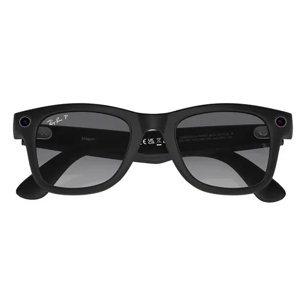 Lunette connectée avec caméra intégrée Ray-Ban Meta Wayfarer Matte black – 32Go – BT – 8h d’autonomie – Verres Polarisés Dégradés Graphite – RW4008 — photo 3
