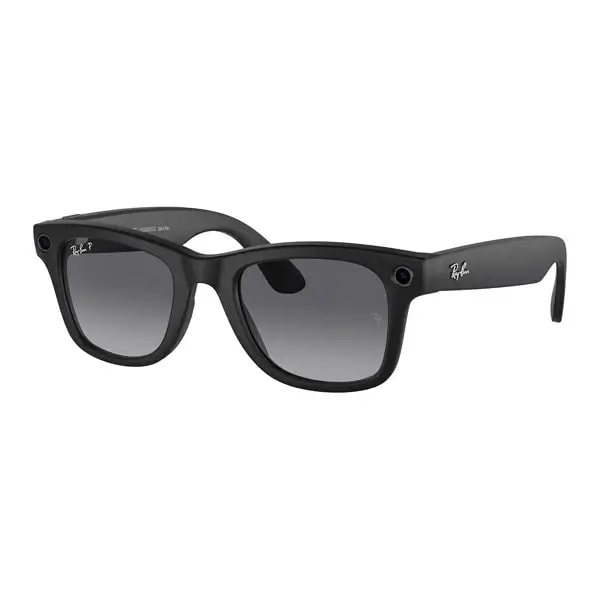 Lunette connectée avec caméra intégrée Ray-Ban Meta Wayfarer Matte black – 32Go – BT – 8h d’autonomie – Verres Polarisés Dégradés Graphite – RW4008 — photo 4