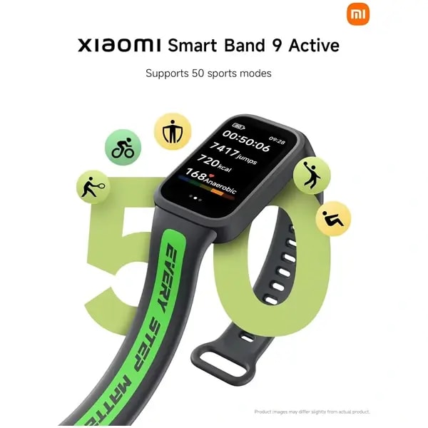 Bracelet connecté Xiaomi Smart Band 9 Active – 14Jrs d’autonomie – Écran 1.62″ AMOLED – BT 5.2 – Android/IOS – Bracelet en silicone – Noir – BHR9444GL — photo 5