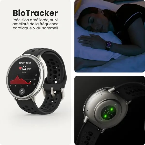 Montre connectée Amazfit active 2 – 10Jrs d’autonomie – AI intégré – Contrôle Vocal – GPS et Cartes incluses – Noir — photo 4