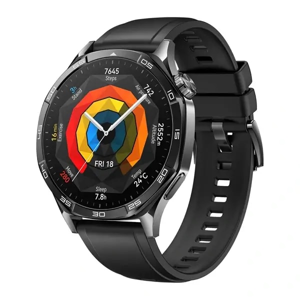 Montre Connectée HUAWEI Watch GT5 – 46mm – GPS intégré – Compatible avec iOS & Android – Noir — photo 1