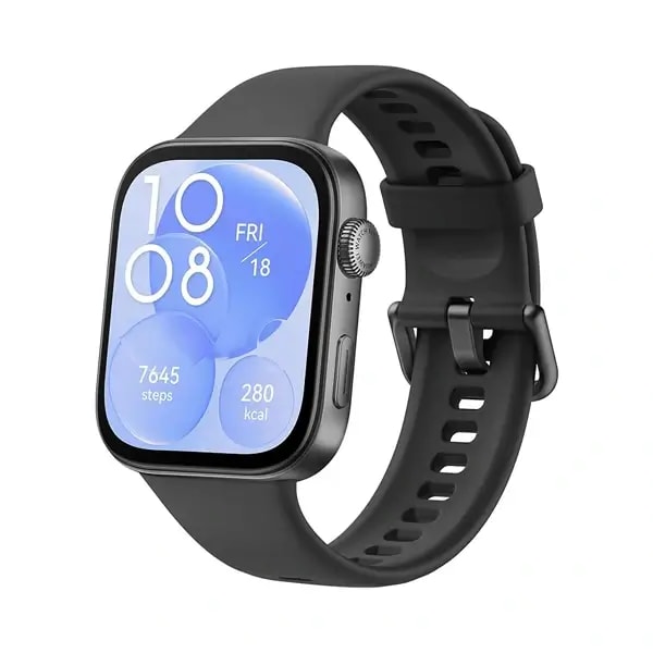 Montre connectée HUAWEI Watch Fit 3 – Écran AMOLED 1,82″ – GPS intégré – Surveillance de la fréquence cardiaque – Compatible avec iOS & Android – Noir — photo 1