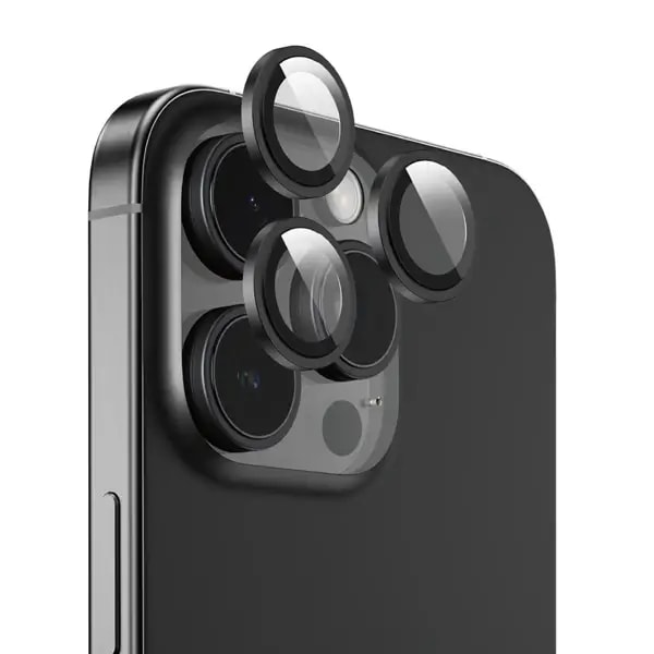 Protection d’appareil photo pour iPhone 16 Pro Max en HD – Compatible avec les coques – Anti-rayures