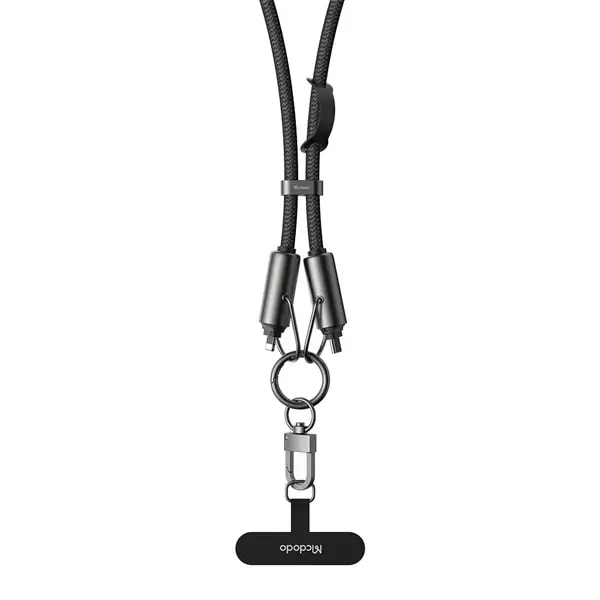 Câble de charge rapide en bandoulière 2en1 Mcdodo – 36W – 1.2m – Câble type-C vers Lightning pour iPhone – CA-682 – Noir — photo 1