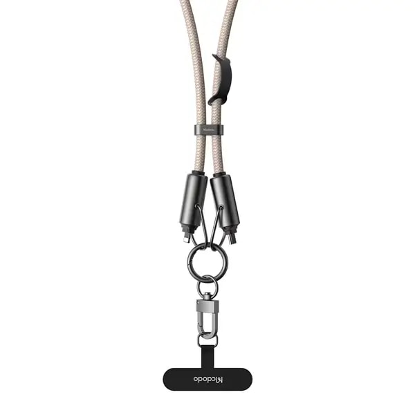 Câble de charge rapide en bandoulière 2en1 Mcdodo – 36W – 1.2m – Câble type-C vers Lightning pour iPhone – CA-682 – Kaki — photo 1
