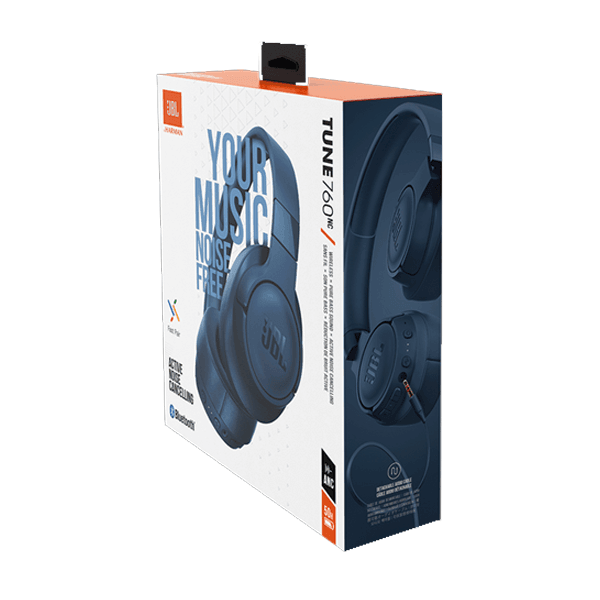 Casque JBL 760NC – Réduction de bruit active – 35h d’autonomie en mode BT+NC – Temps de recharge de 2 heures – BLEU — photo 4