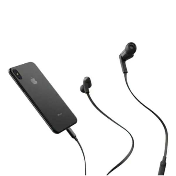 Ecouteur filaire Belkin avec connecteur Lightning – 1.2m – Fonction tactile pour appel et musique – G3H0001BT – Noir — photo 3