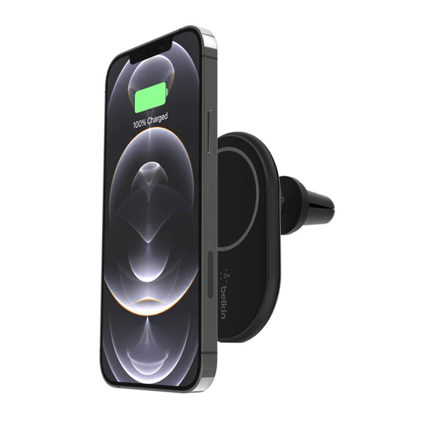 Support de charge rapide de voiture avec MagSafe intégré – 10W – Câble type-C inclus – Pivotable – WIC004BT – Noir — photo 1