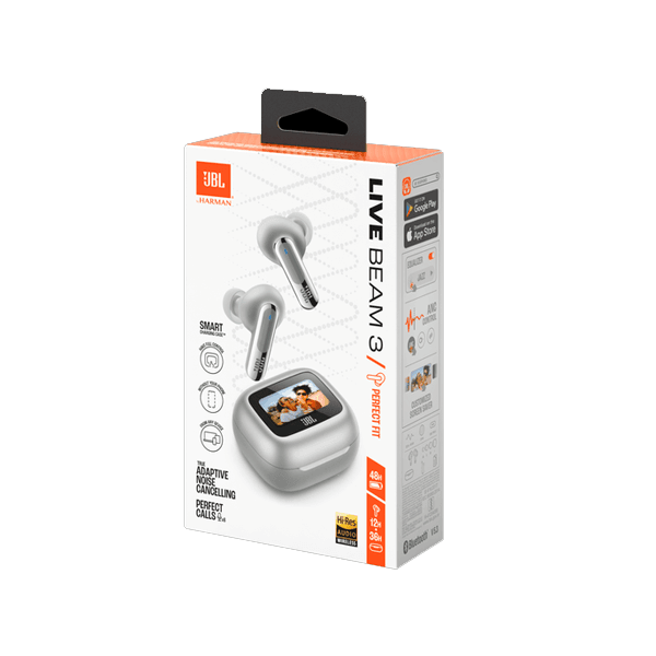 Écouteur JBL Live Beam 3 – 48h d’autonomie – Audio spatial – IP55 – Réduction de bruit adaptative – Gris — photo 5