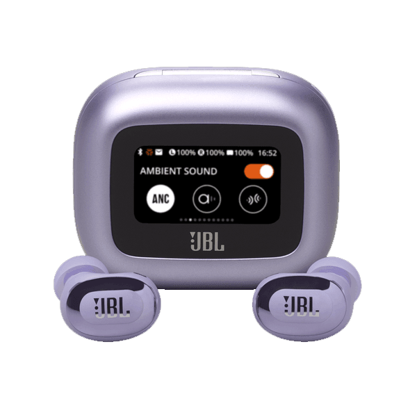 Ecouteur sans fil JBL Live Buds 3 – Audio spatial – 40h d’autonomie – Réduction de bruit adaptative avec commandes personnalisées – Violet — photo 1