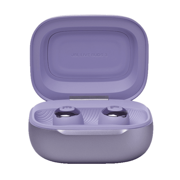 Ecouteur sans fil JBL Live Buds 3 – Audio spatial – 40h d’autonomie – Réduction de bruit adaptative avec commandes personnalisées – Violet — photo 4