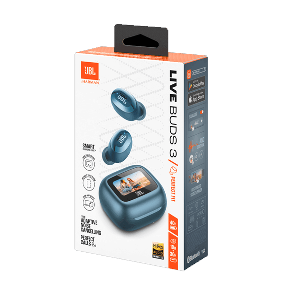 Écouteur JBL Live Beam 3 – 48h d’autonomie – Audio spatial – IP55 – Réduction de bruit adaptative – Bleu — photo 6