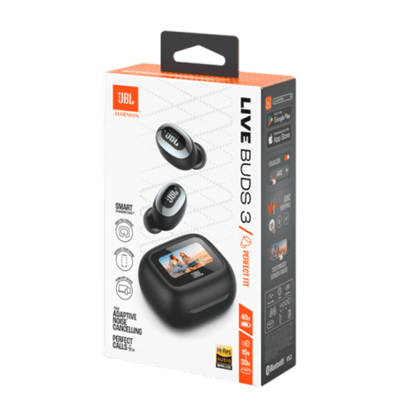 Ecouteur sans fil JBL Live Buds 3 – Audio spatial – 40h d’autonomie – Réduction de bruit adaptative avec commandes personnalisées – Noir — photo 6
