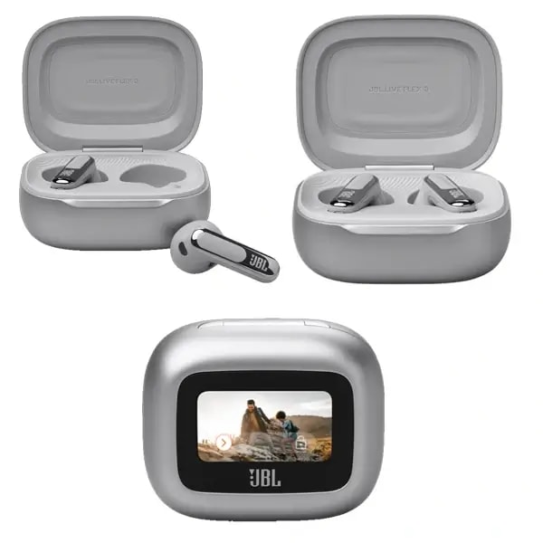 Écouteur JBL Live Flex 3 – 50h d’autonomie – Audio spatial – IP54 – BT 5.3 – Réduction de bruit adaptive – Gris — photo 2
