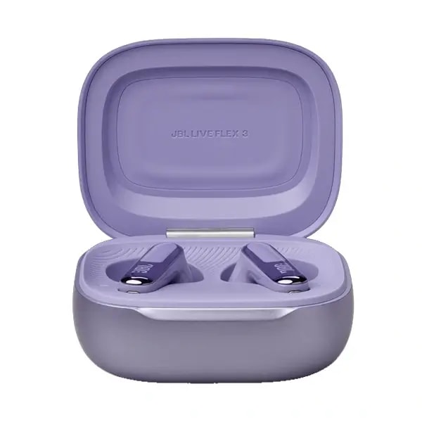 Écouteur JBL Live Flex 3 – 50h d’autonomie – Audio spatial – IP54 – BT 5.3 – Réduction de bruit adaptive – Violet — photo 5