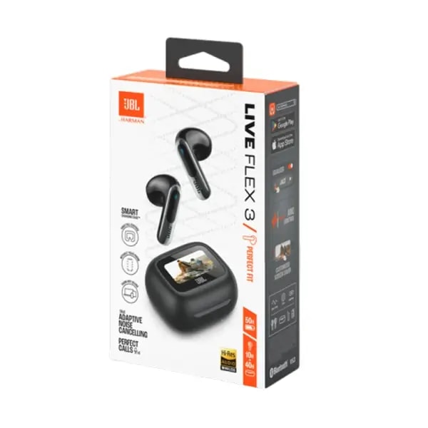 Écouteur JBL Live Flex 3 – 50h d’autonomie – Audio spatial – IP54 – BT 5.3 – Réduction de bruit adaptive – Noir — photo 5