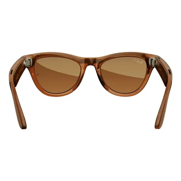 Lunette de soleil connectée avec caméra intégrée Ray-Ban Meta Skyler – Polarisé – BT 5.2 – 32Go – 12MP – 36h d’autonomie – Shiny Caramel — photo 2
