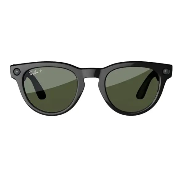 Lunette de soleil connectée avec caméra intégrée Ray-Ban Meta Headliner Shiny black – Polarisé – 32Go – 12MP – BT 5.2 – 36h d’autonomie — photo 1