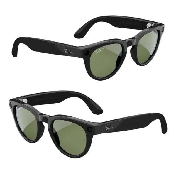 Lunette de soleil connectée avec caméra intégrée Ray-Ban Meta Headliner Shiny black – Polarisé – 32Go – 12MP – BT 5.2 – 36h d’autonomie — photo 2