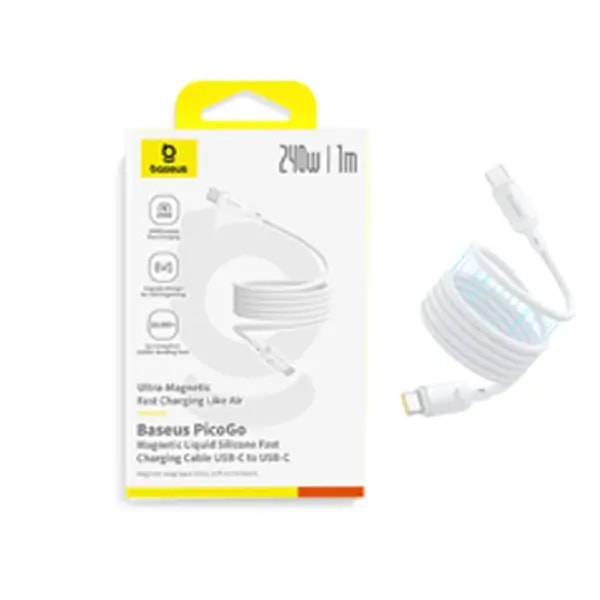 Câble de charge rapide et de transfert de données Baseus PicoGo – 1m – 240W – Type-C vers Type-C – Rose – P10376800411-00 — photo 3