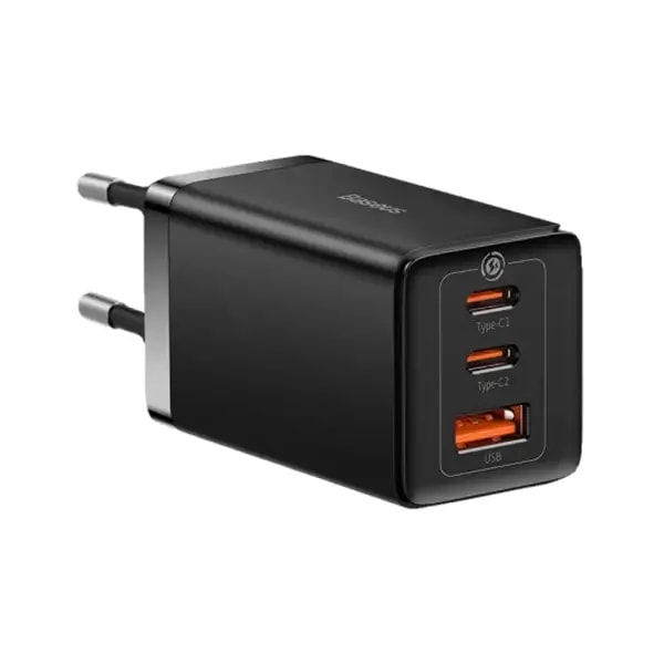Boitier de charge mural rapide Baseus GaN5 Pro avec 3 supports – 1 USB et 2 type-C – 65W – Noir – CCGP120201 — photo 2
