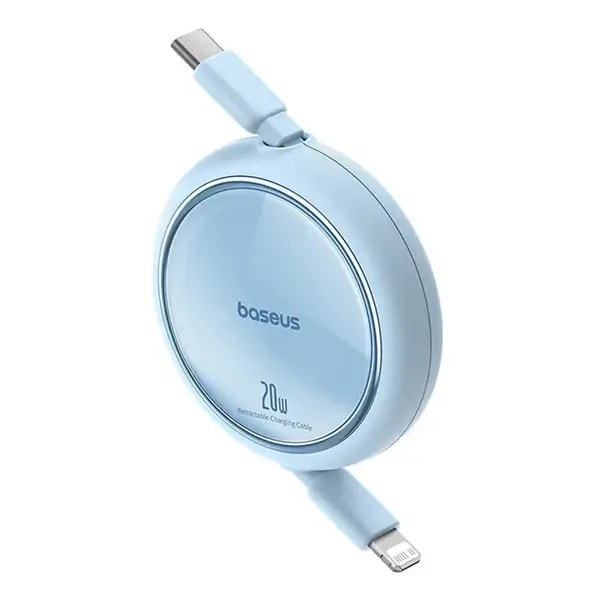 Câble de charge rétractable Baseus Free2Pull – Type-C vers Lightning – 20W – 1m – Galaxy bleu – P10364501311-00 — photo 1