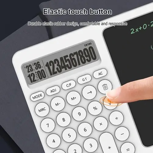 Calculatrice avec tablette d’écriture – Calculator LCD writing tablet — photo 3