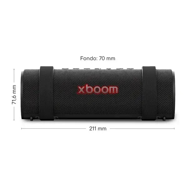 Enceinte bluetooth portable avec sangle LG XBOOM GRAB – 30W – BT 5.4 – IP67 – 20h d’autonomie – AI Sound – Commande vocale – Éclairage + Party Link – LG GRAB — photo 2