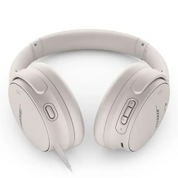 Casque sans fil Bose QuietComfort 45 Headphones – 22h d’autonomie – Réduction de bruit – Bluetooth 5.1 allant jusqu’à 9m – Microphone intégré – Blanc — photo 2