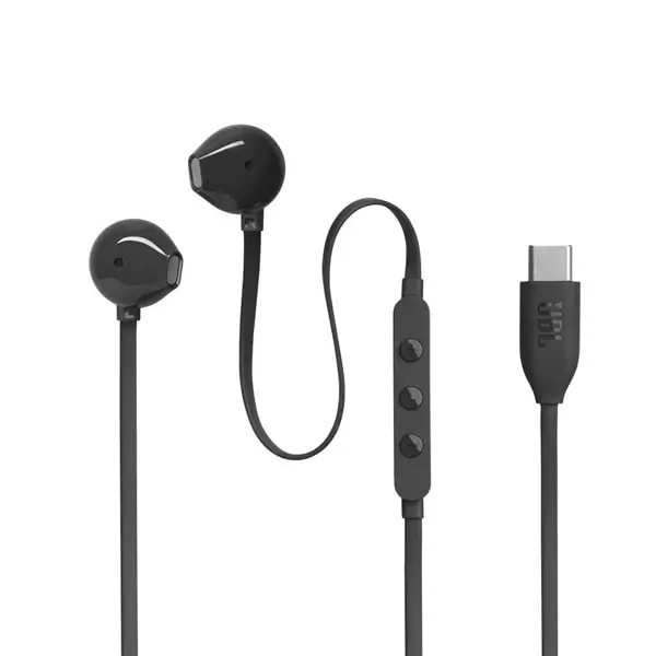 Écouteurs filaire JBL Tune 305C – Type-C – 12,5mm – Pure Bass – Noir — photo 1