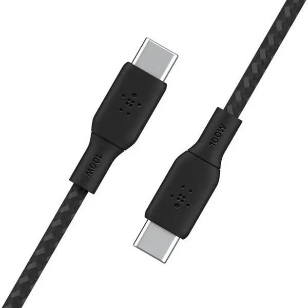 Câble de charge Belkin – 2m – 100W – Type-C vers Type-C – CAB014BT2MBK — photo 2