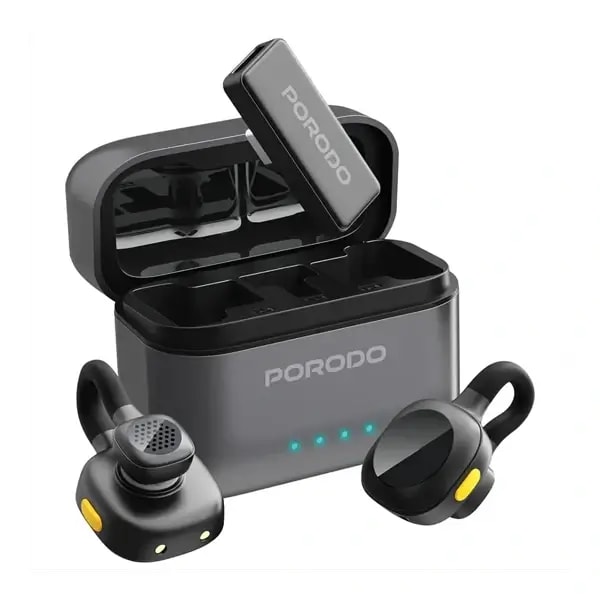 Micro cravate sans fil Movo Lavalier Porodo – 5h d’autonomie – Connecteur Type-C – Réduction de bruit – 15m – PDLAMPHF76BK — photo 2