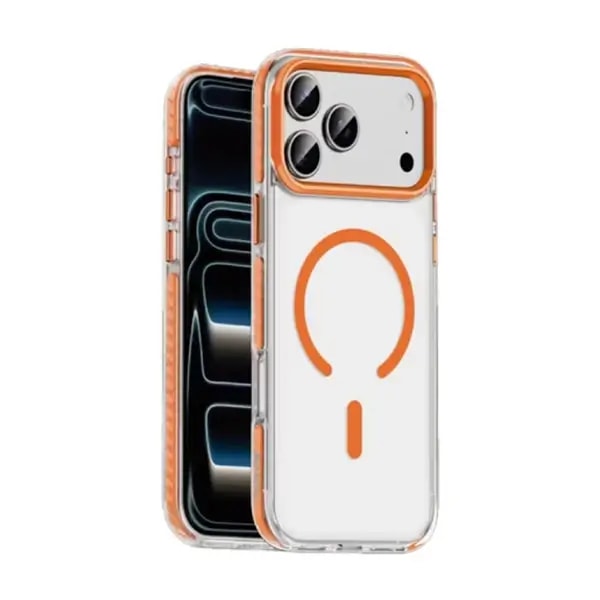 Coque pour iPhone 17 Pro Green Lion – Magsafe intégré – Anti-rayures – ​​Orange – GNMXMG17POG — photo 1